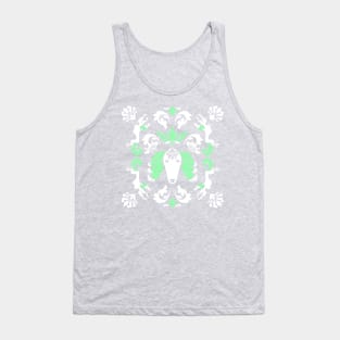 The Spirit of Saluki Damask (Green) Tank Top